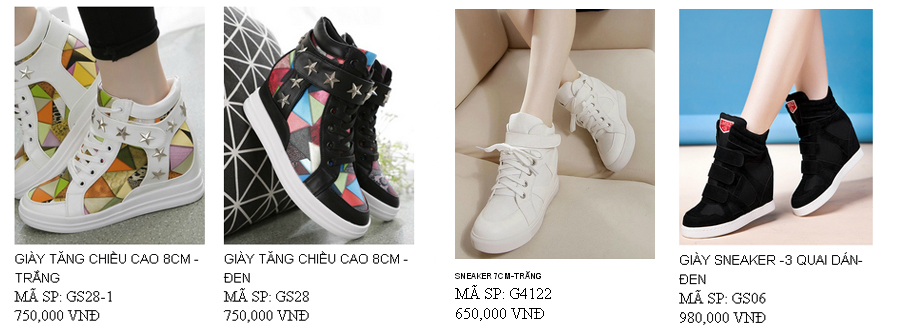 Bán Giày Sneaker Nữ Tăng Chiều Cao Đẹp Giá Rẻ Tại Tphcm 3